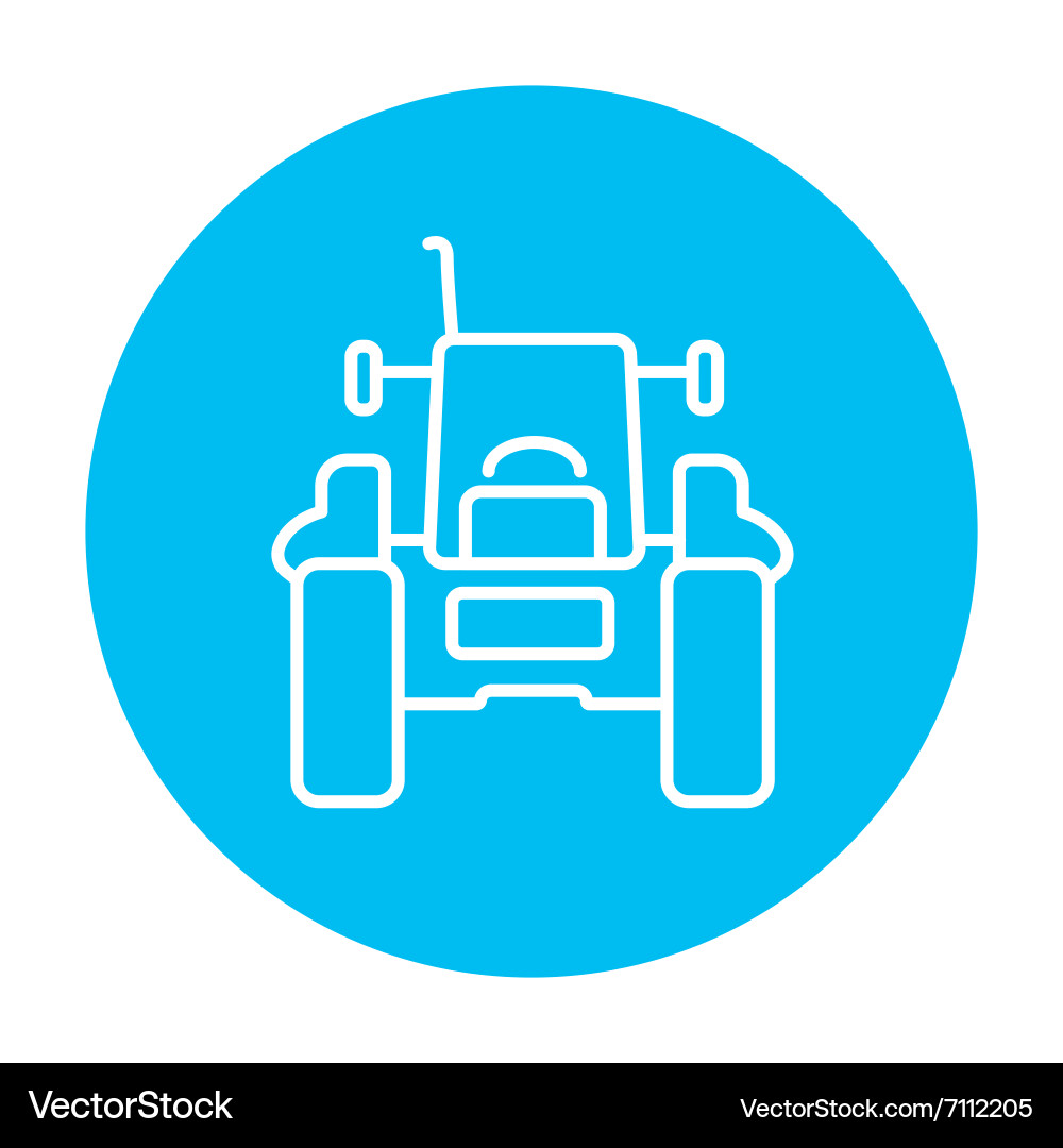Tractor line icon Royalty Free Vector Image - VectorStock