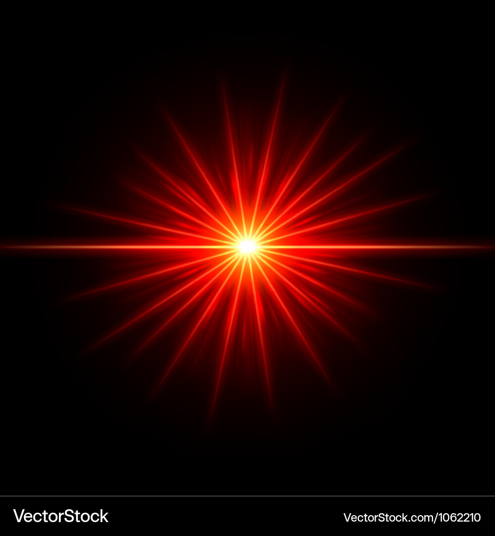 Smooth light lines with lens effect Royalty Free Vector