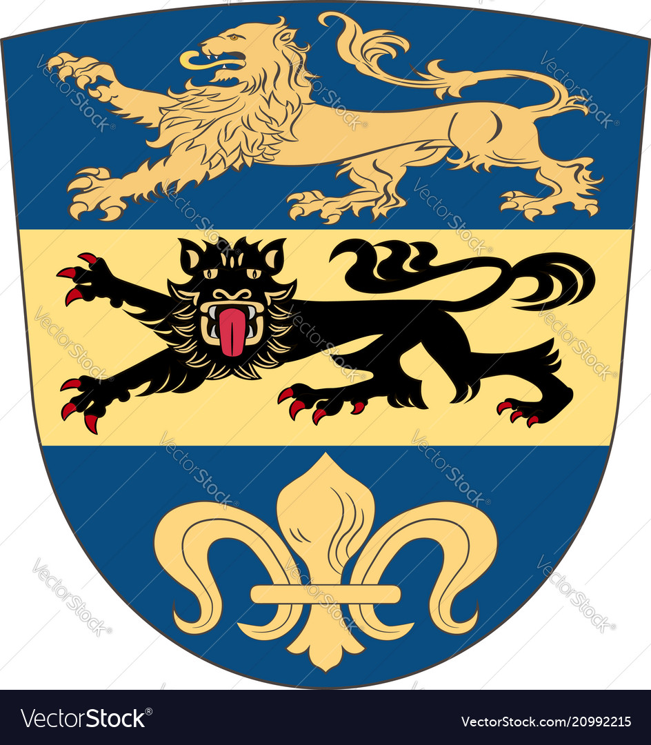 1x STICKER Landau coat of arms GERMANY