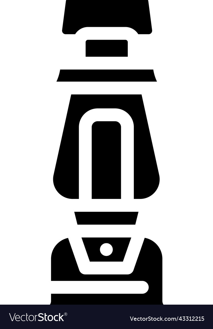 Oil lamp glyph icon