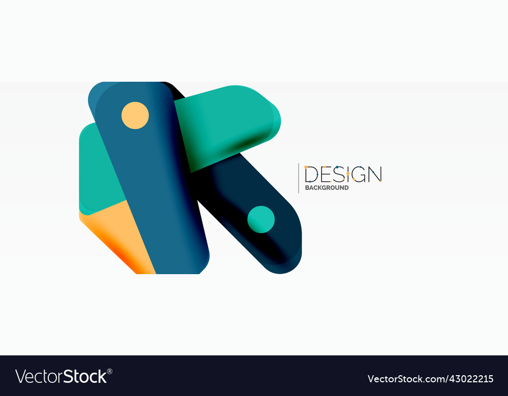 Tech minimal geometric wallpaper creative Vector Image