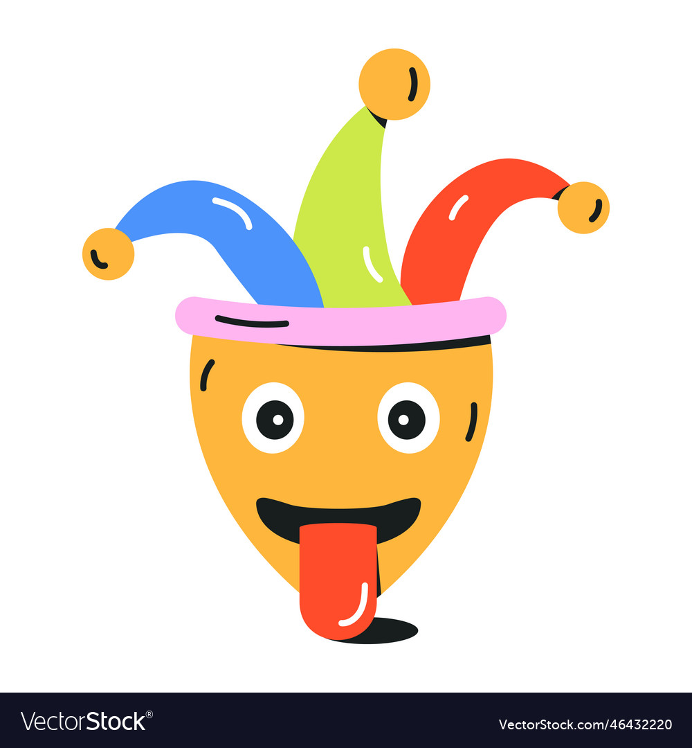 Jester face Royalty Free Vector Image - VectorStock