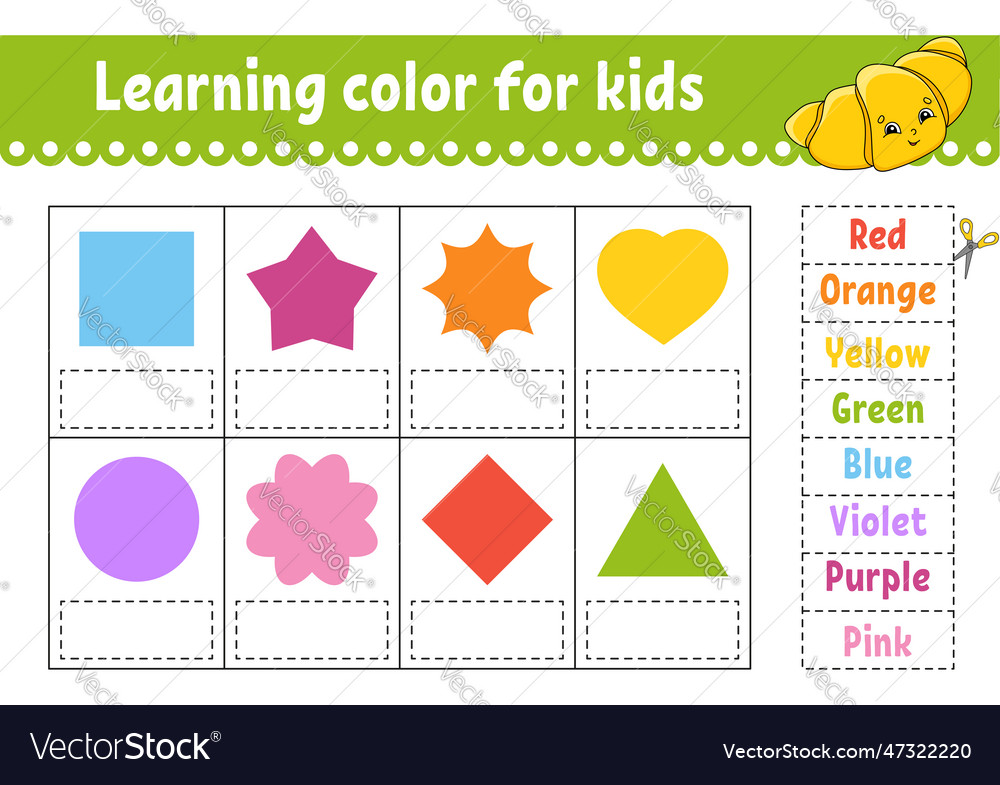 Learning color for kids education developing