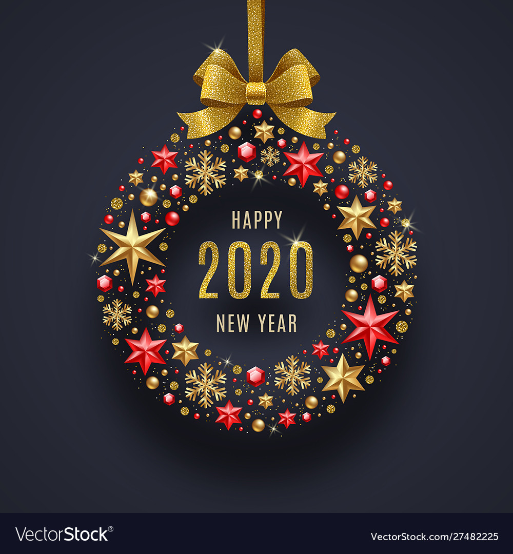 New year 2020 Royalty Free Vector Image - VectorStock