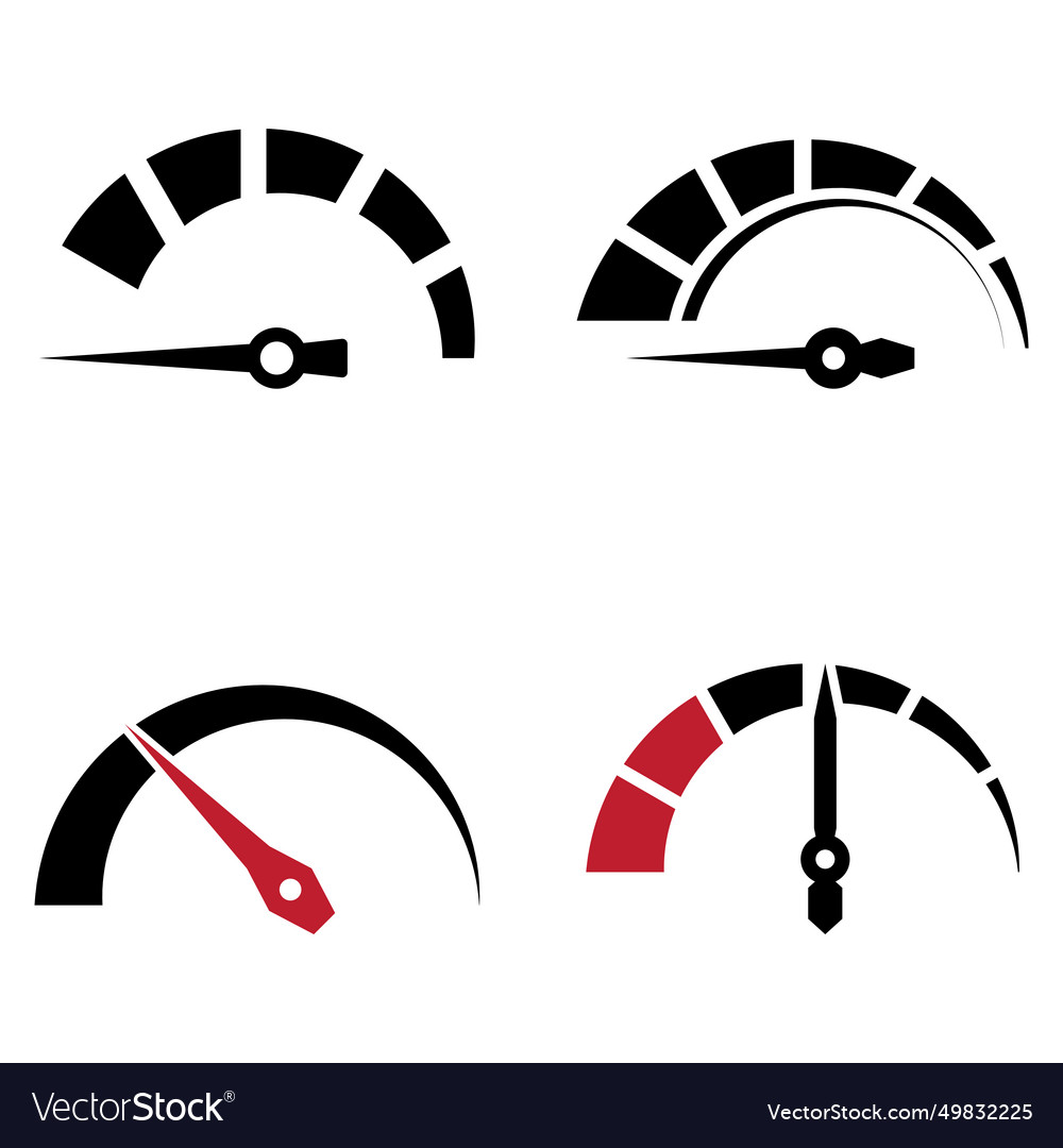 Speed Meter Logo Royalty Free Vector Image - Vectorstock