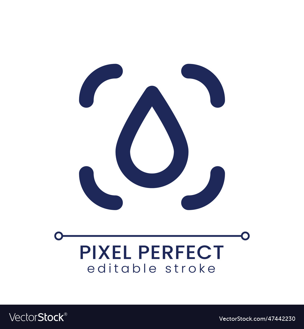 Blur transition pixel perfect linear ui icon Vector Image