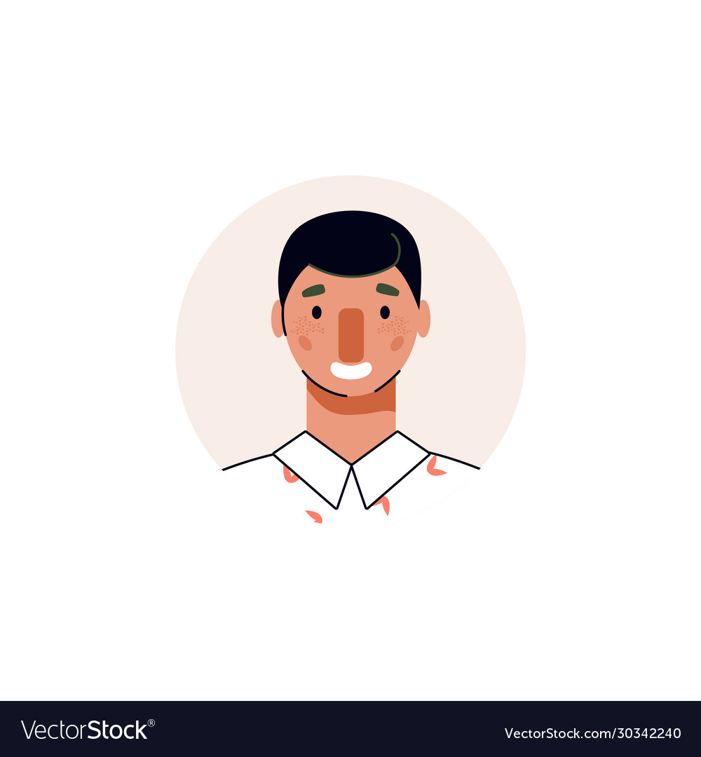 Male Avatar Icon in Flat Style. Male User Icon. Cartoon Man Avatar Stock  Vector - Illustration of modern, head: 91462914