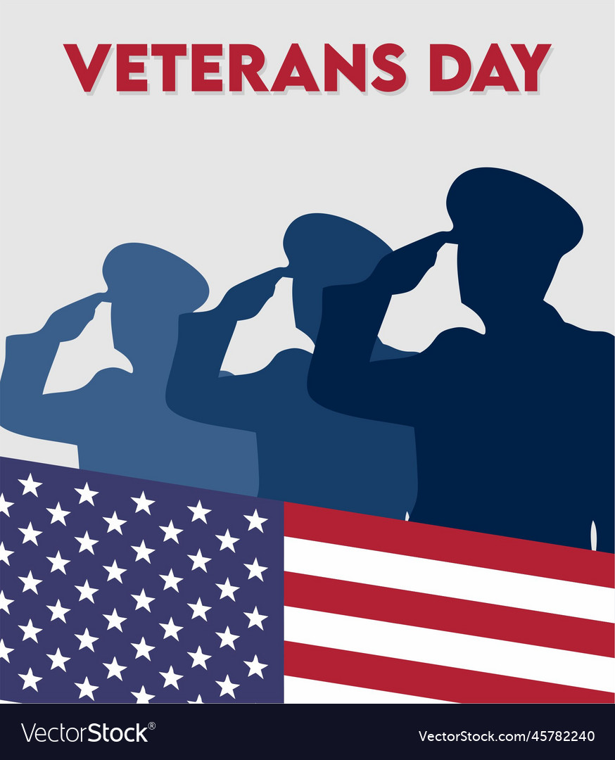 Happy veterans day Royalty Free Vector Image - VectorStock