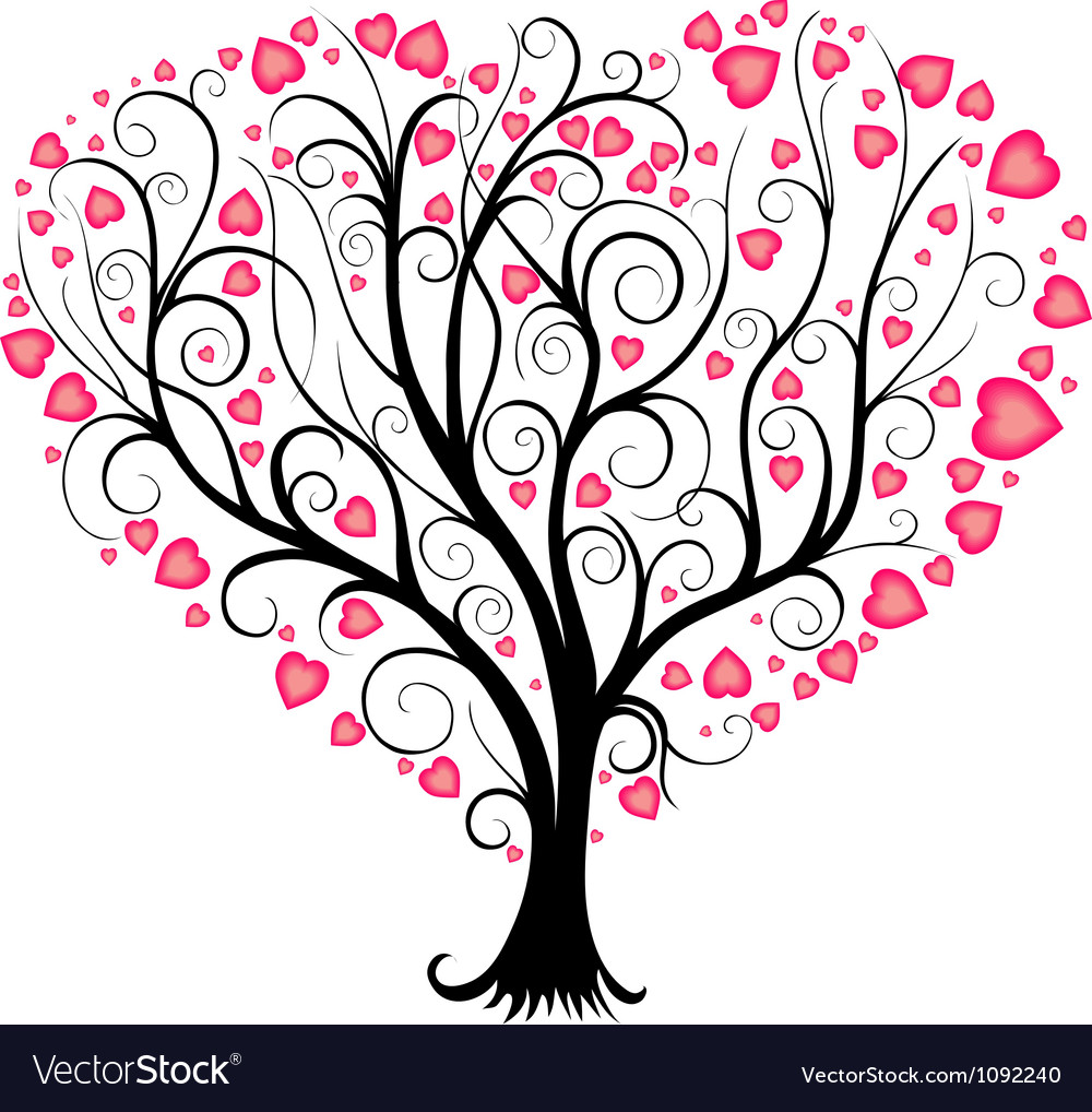 Download Love tree Royalty Free Vector Image - VectorStock