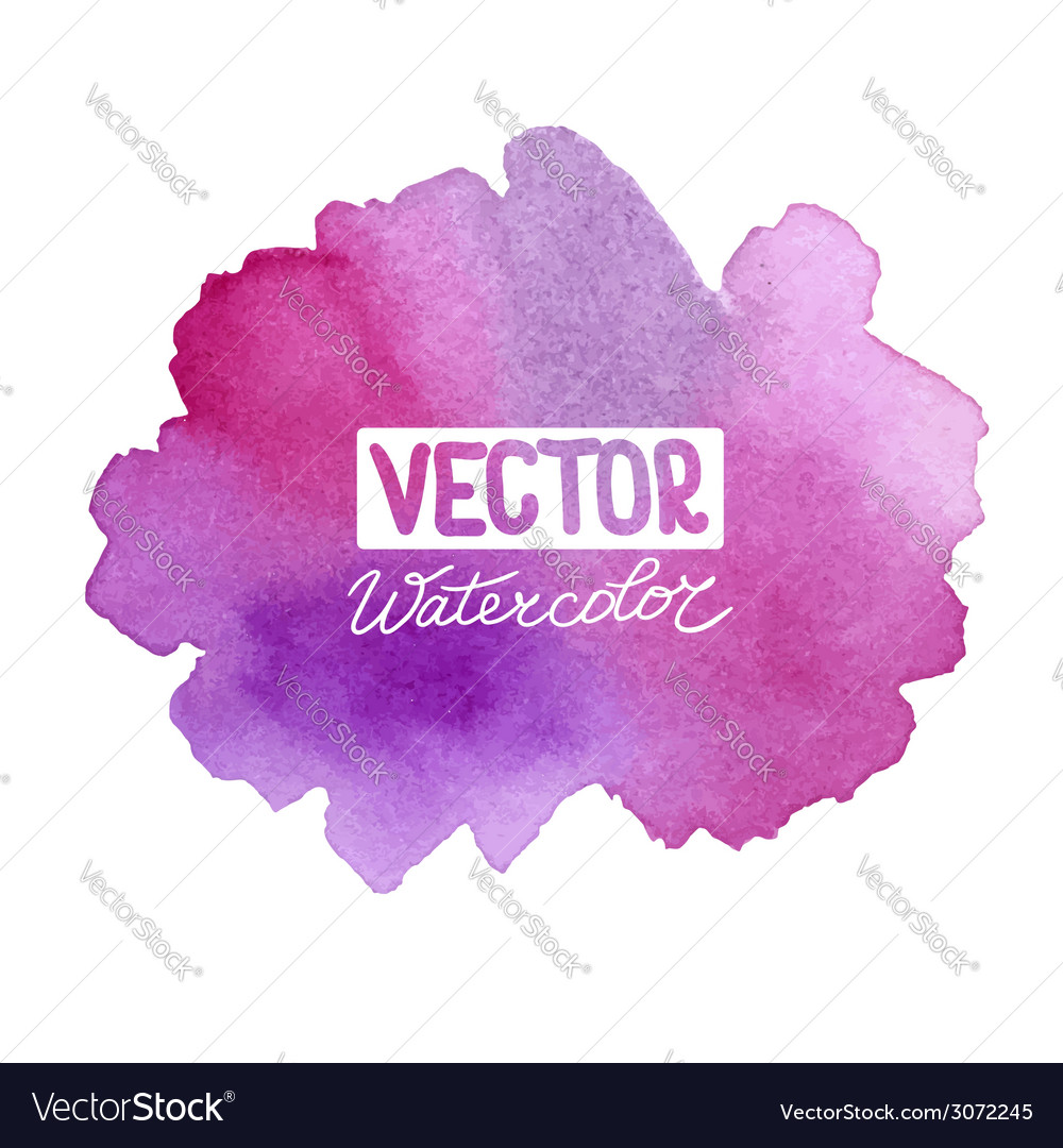 Abstract Watercolor Background For Your Design Vector Image