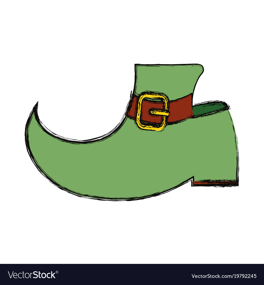 Leprechaun boot design Royalty Free Vector Image