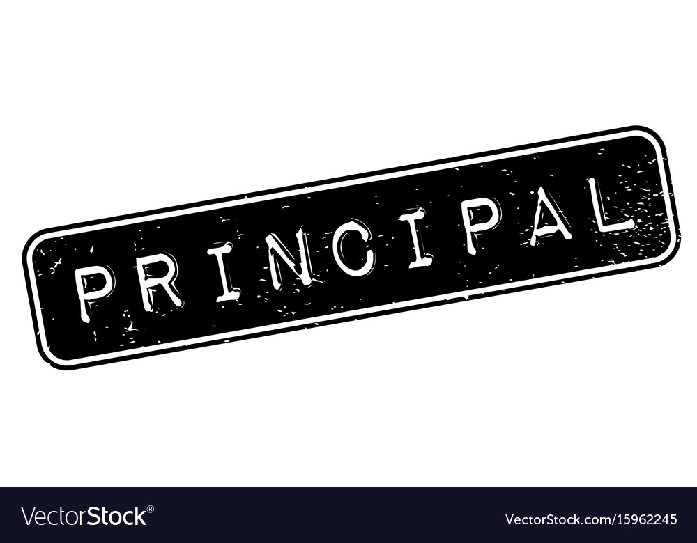 Principal rubber stamp Royalty Free Vector Image