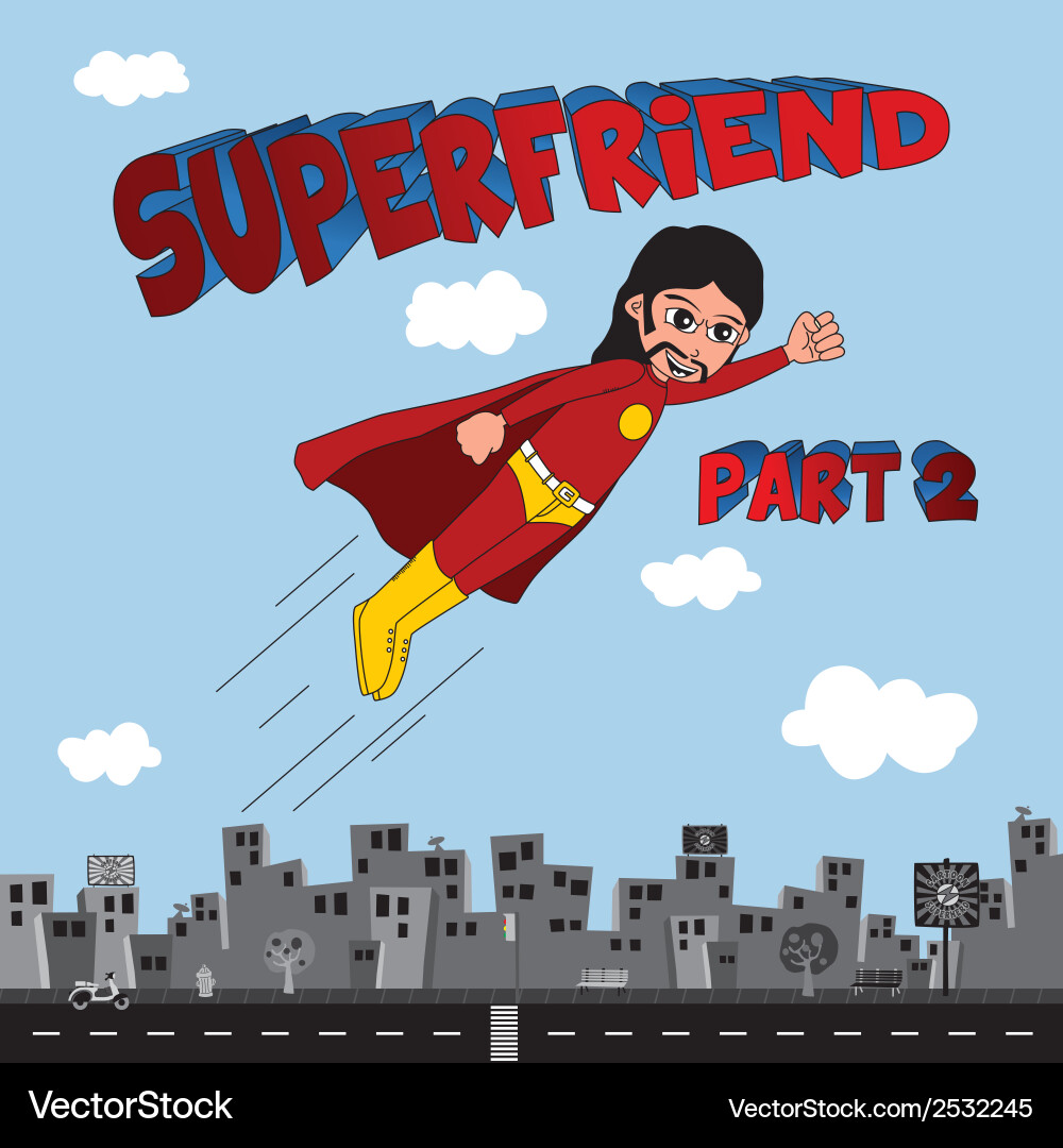 Superhero flying Royalty Free Vector Image - VectorStock
