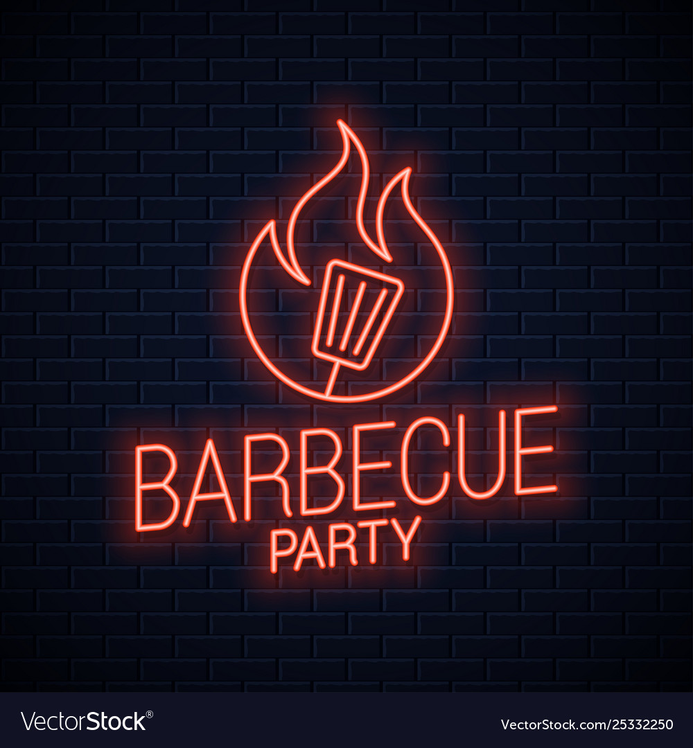 bbq neon sign