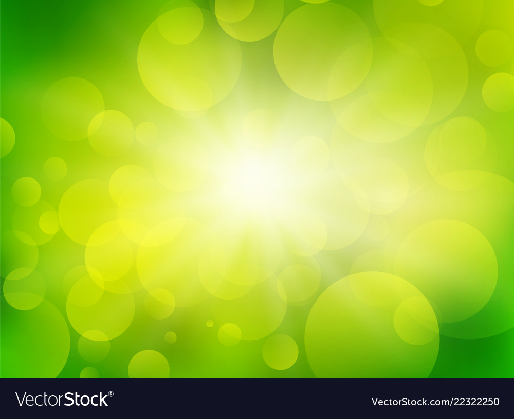 Green blurred circle background Royalty Free Vector Image