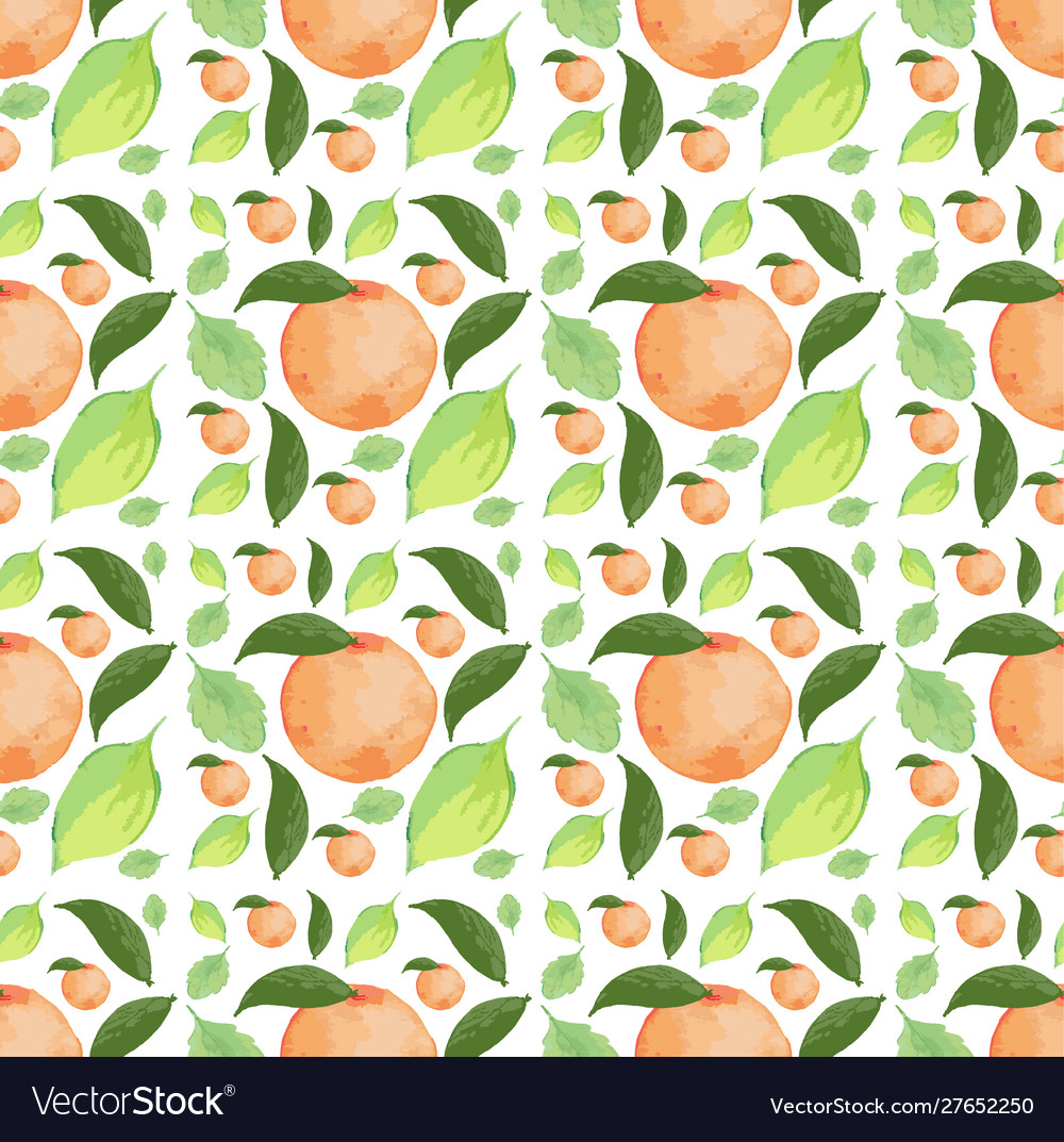 Seamless background design with oranges Royalty Free Vector