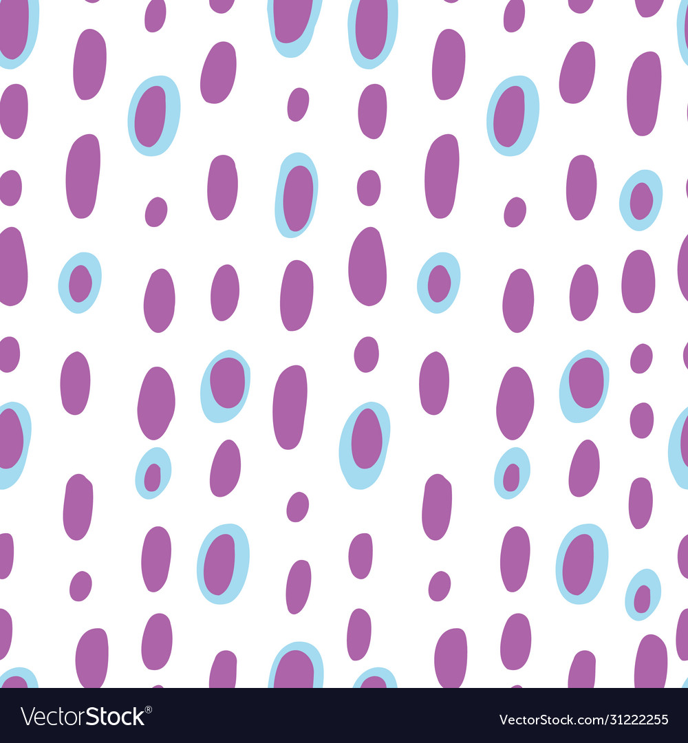 Abstract purple blue ovals seamless pattern print Vector Image