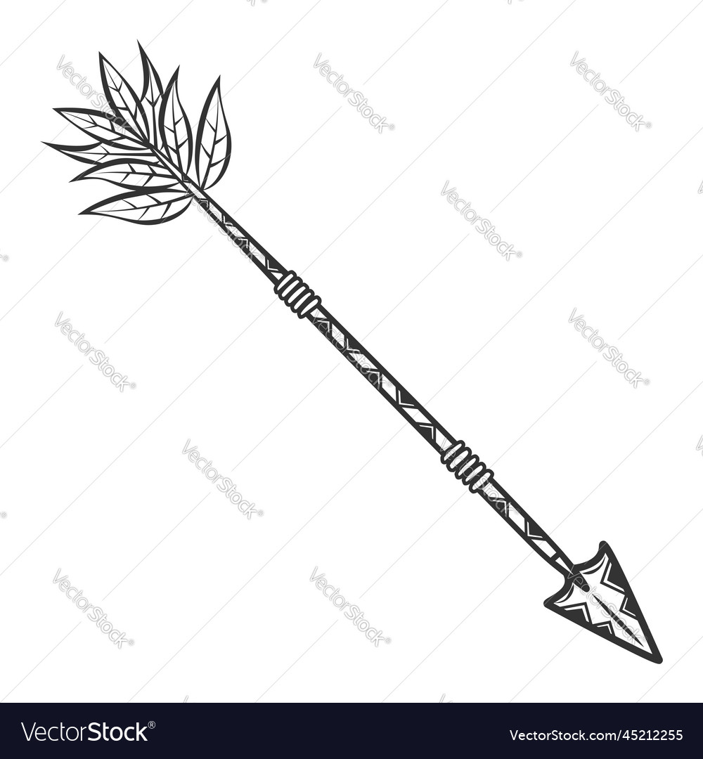 Indian arrow vintage Royalty Free Vector Image