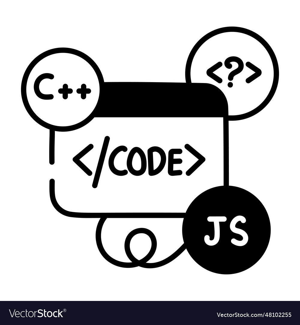 Programming languages Royalty Free Vector Image