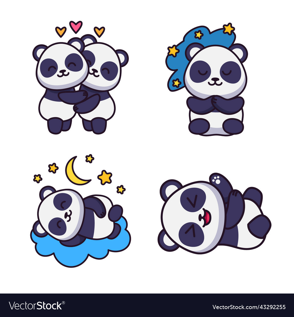 sleeping panda decal