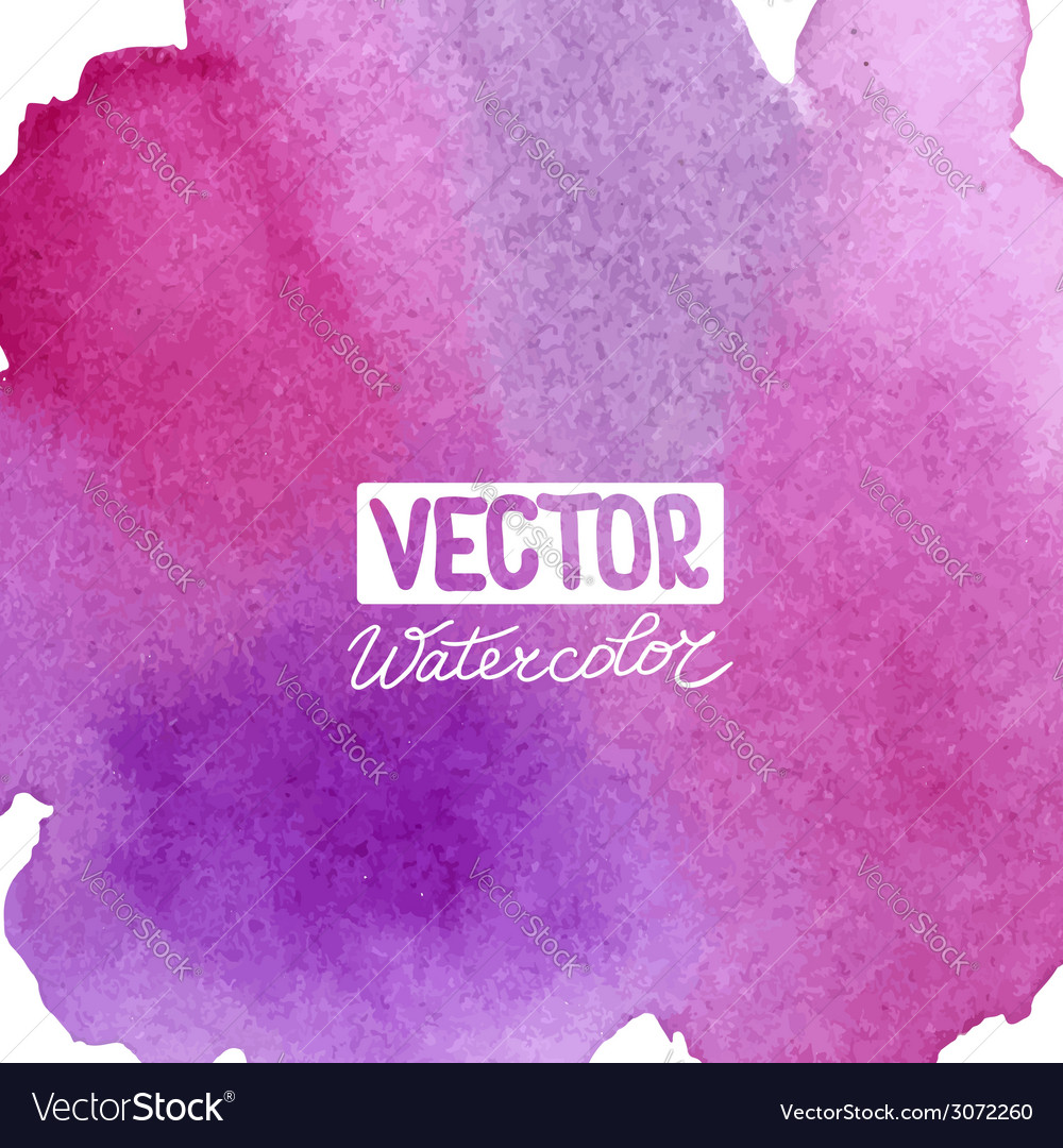 Abstract watercolor background for your design Vector Image