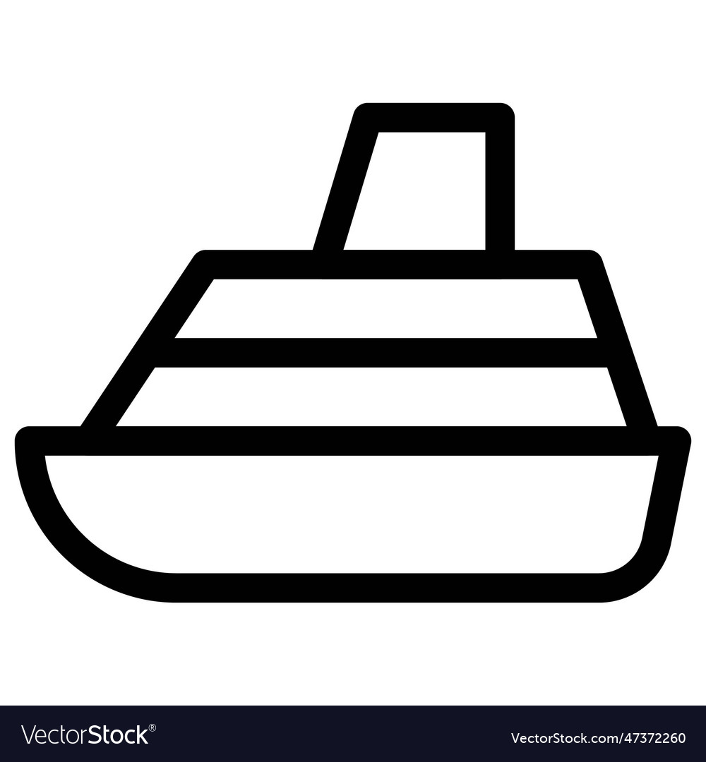 Closeup of luxury floating boat Royalty Free Vector Image