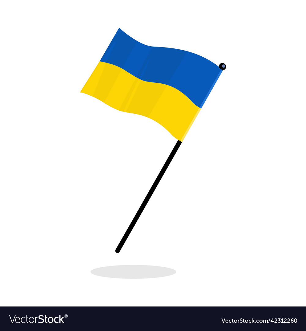 Ukrainian flag ukraine banner for national day Vector Image