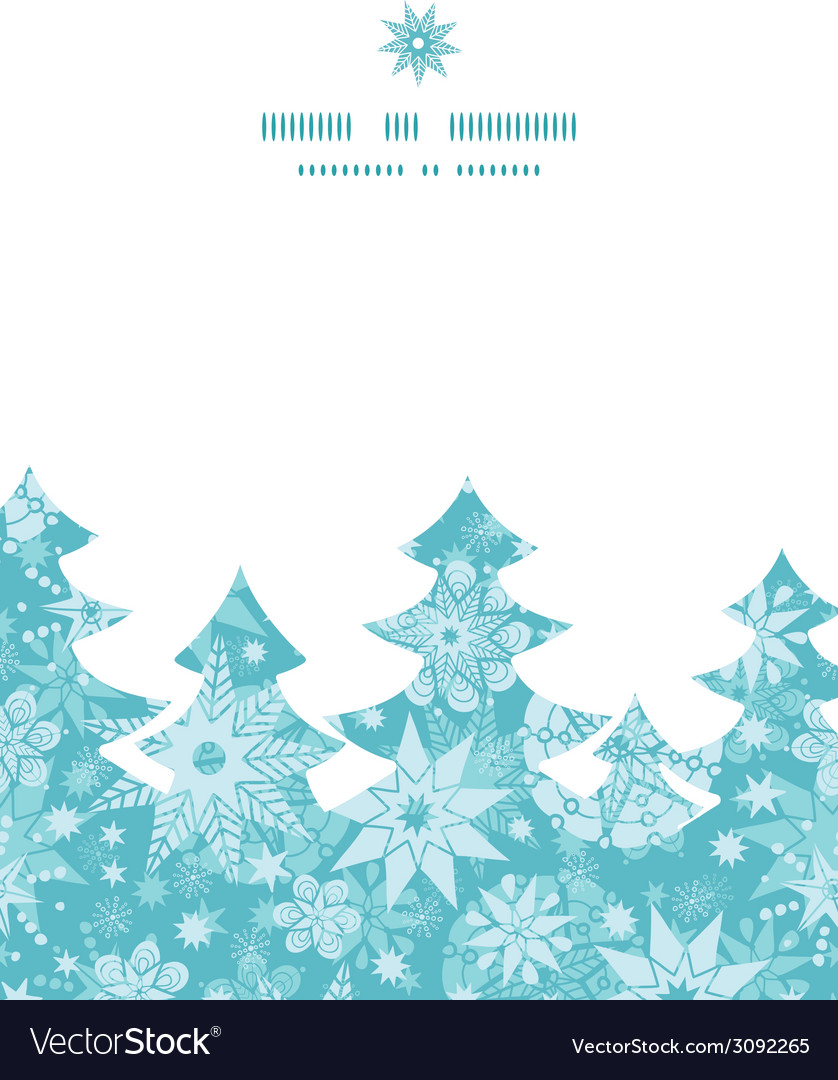 Decorative Frost Christmas Snowflake Silhouette Vector Image