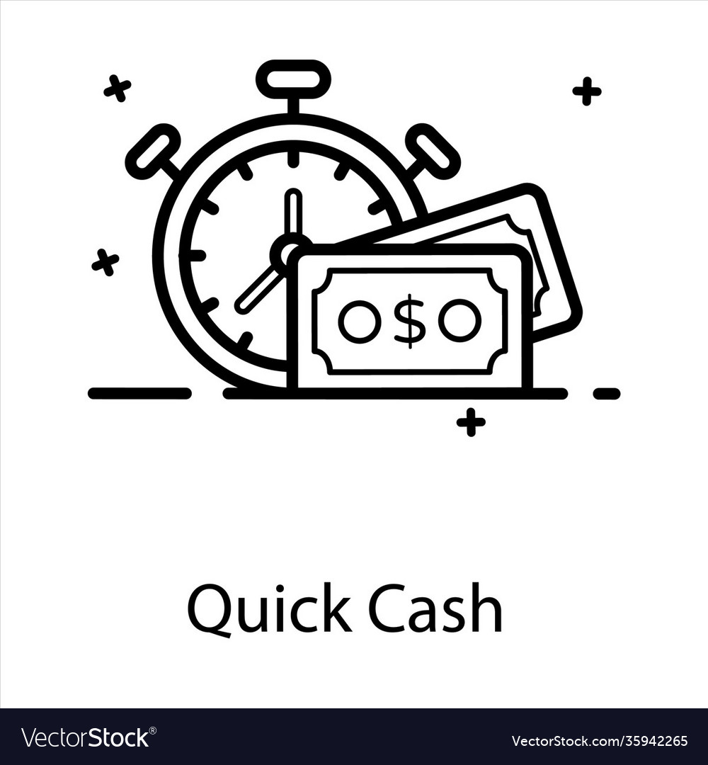Quick Cash Royalty Free Vector Image VectorStock quick-cash-royalty-free-vector-image-vectorstock
