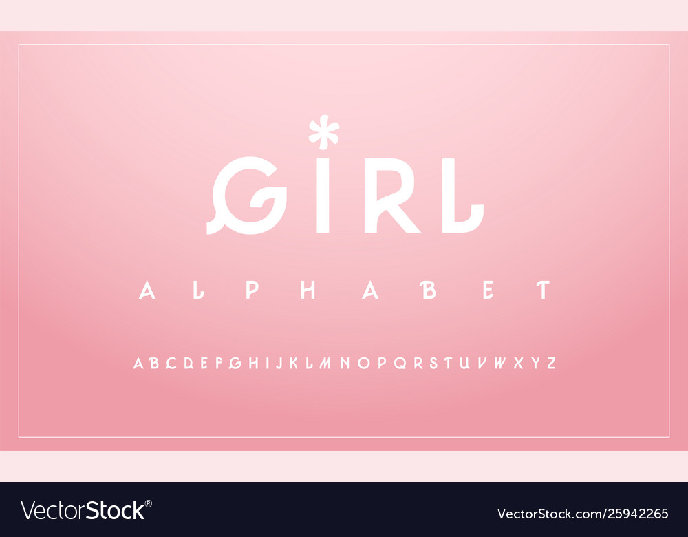 Sweet alphabet uppercase font typography classic Vector Image