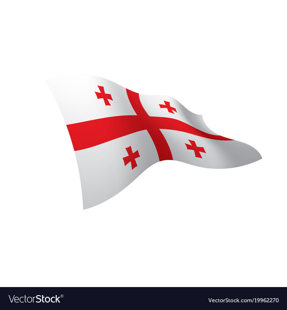 Georgia flag Royalty Free Vector Image - VectorStock