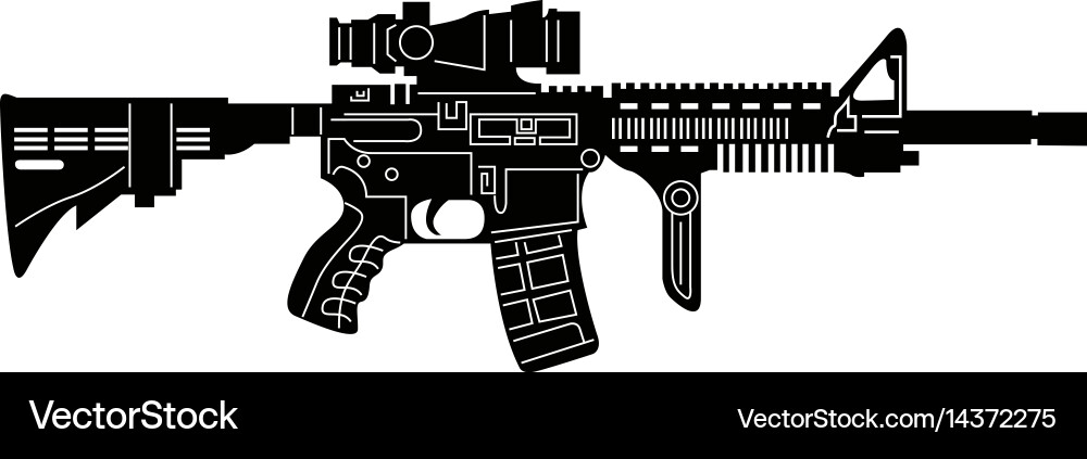Isolated weapon Royalty Free Vector Image - VectorStock