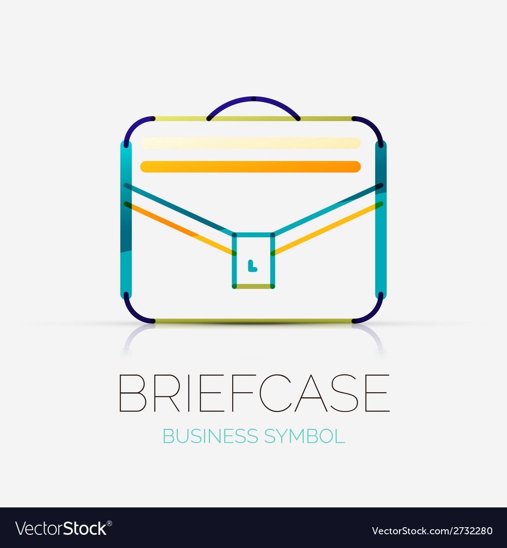 Briefcase icon company logo business concept