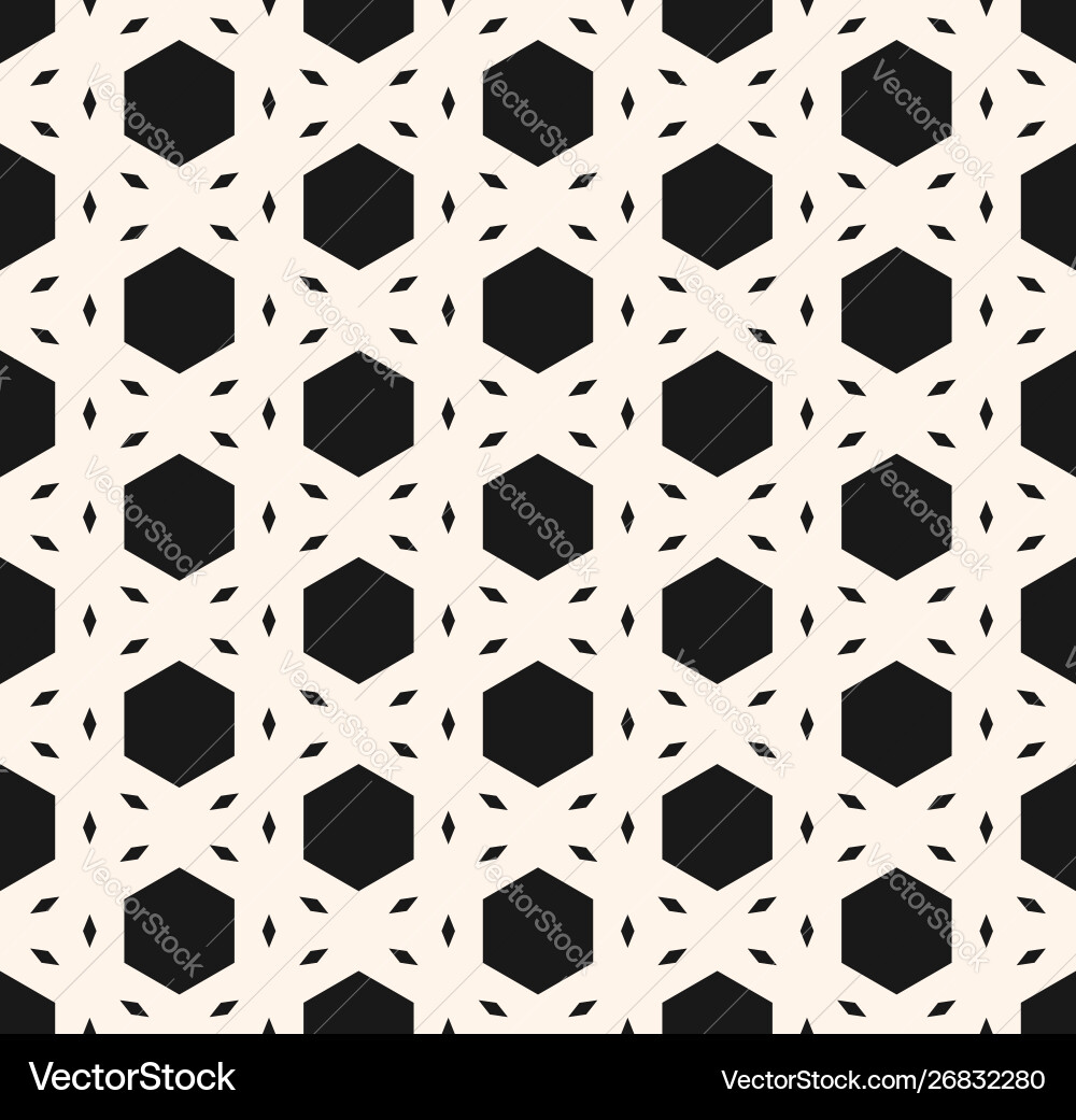 Monochrome geometric seamless pattern Royalty Free Vector