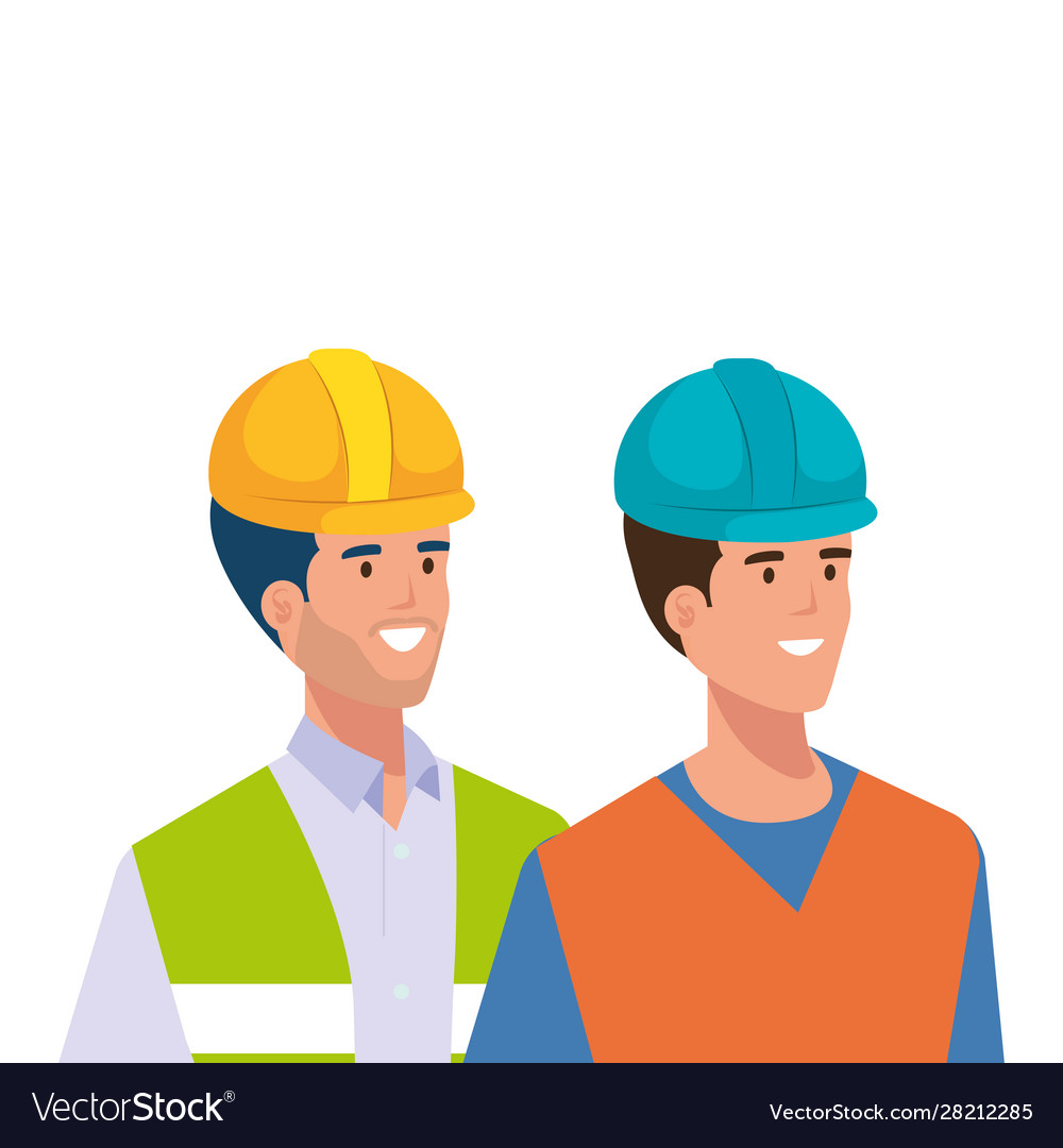 Builder man Royalty Free Vector Image - VectorStock