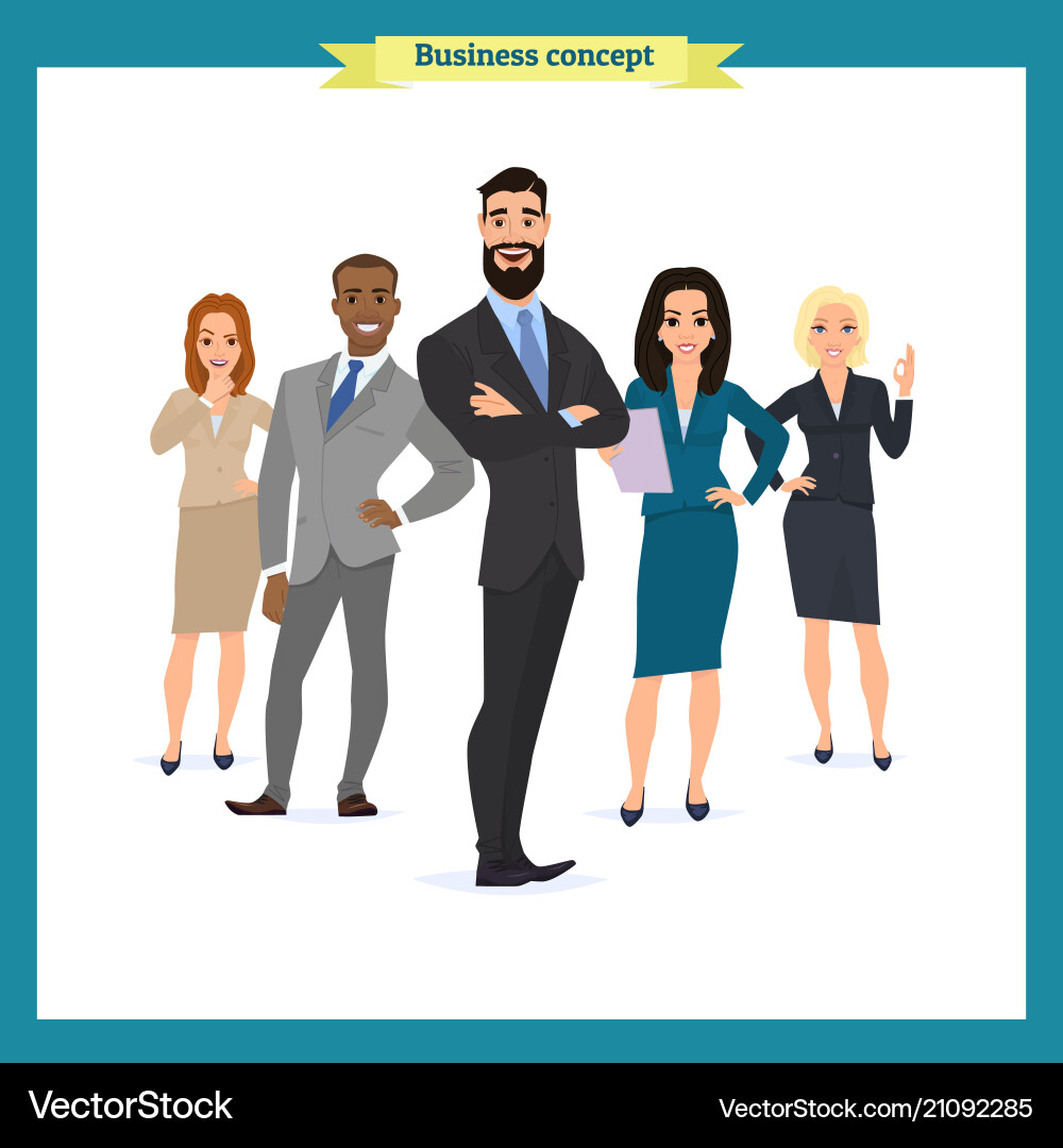 Business people teamwork team Royalty Free Vector Image