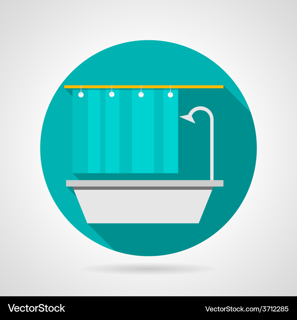 Flat icon for bathroom Royalty Free Vector Image