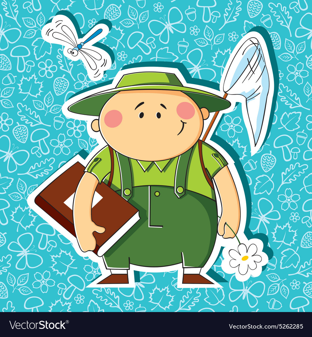 naturalist-royalty-free-vector-image-vectorstock