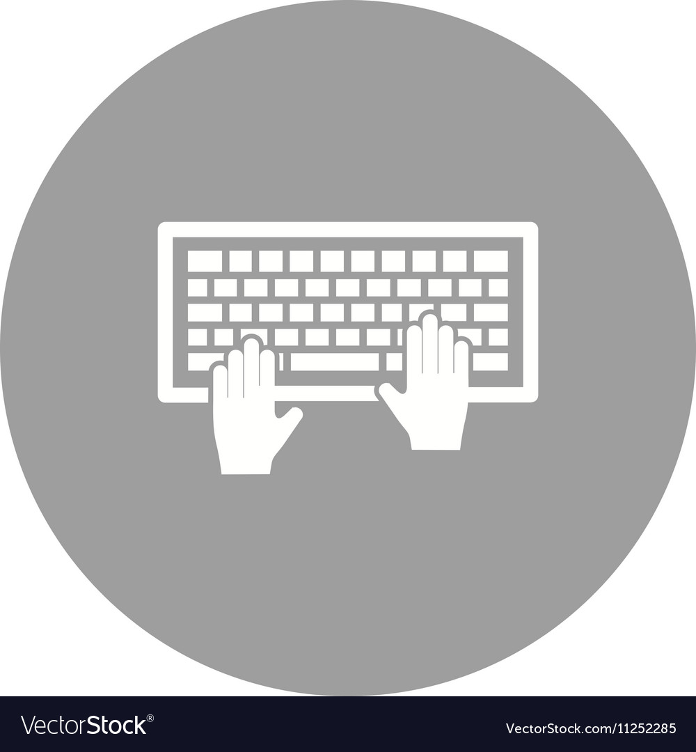 Using Keyboard Royalty Free Vector Image - VectorStock