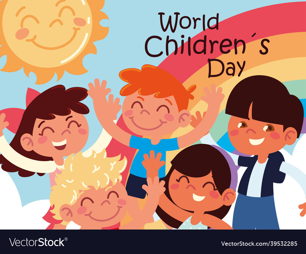 World Children Day Royalty Free Vector Image - Vectorstock