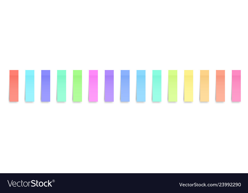 Creative of sticky notes vector image Creative of sticky notes