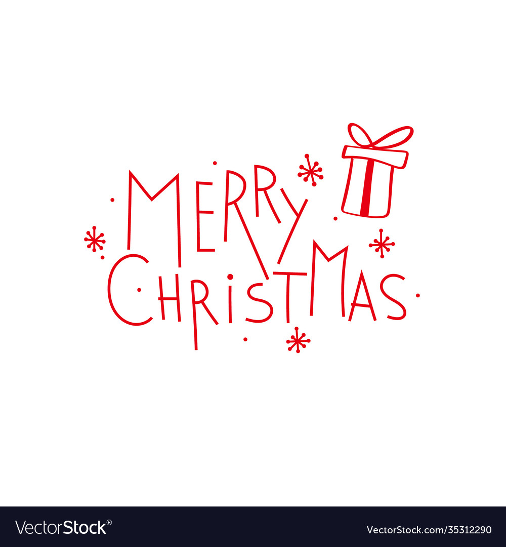 Holiday red lettering Royalty Free Vector Image