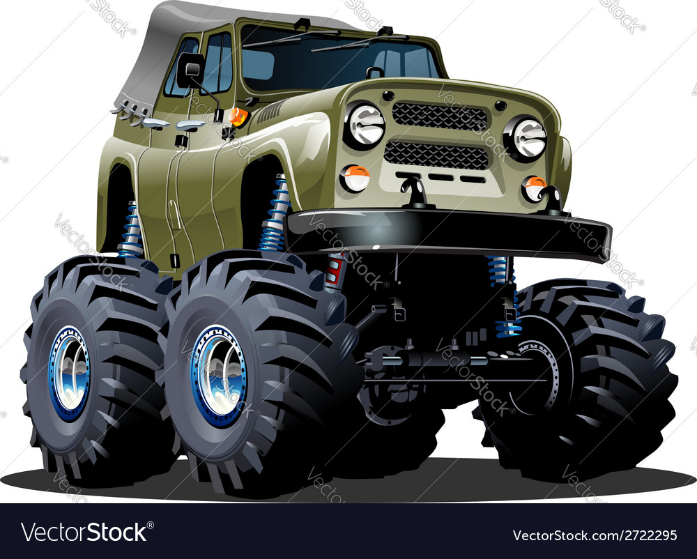 Cartoon Monster Truck Royalty Free Vector Image