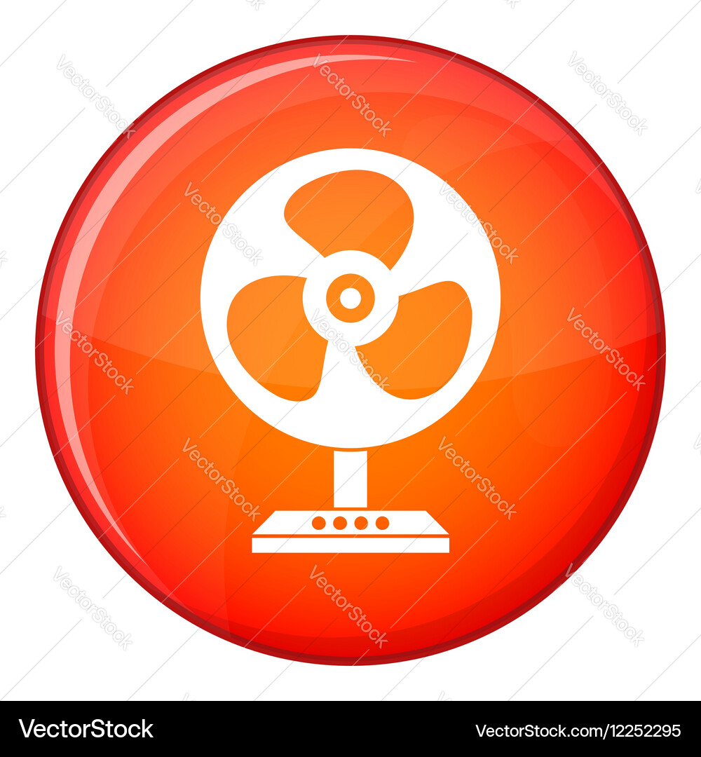 Fan icon flat style Royalty Free Vector Image - VectorStock