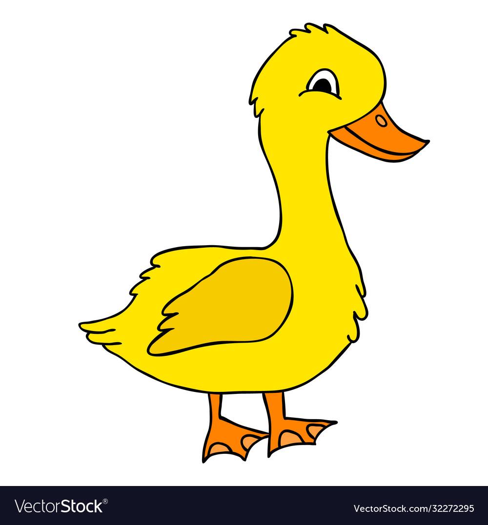 Goose Character Isolated Royalty Free Vector Image