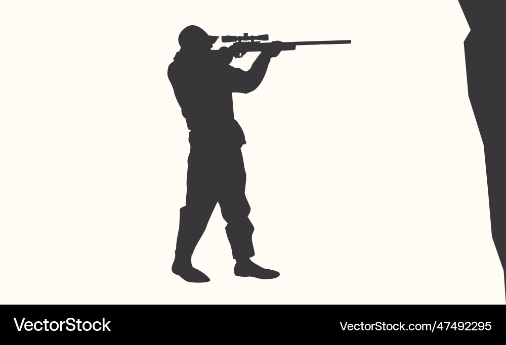 North dakota hunting guy Royalty Free Vector Image