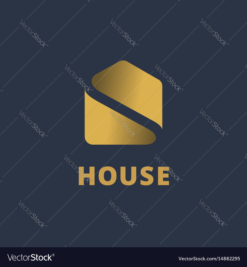 Real Estate House Logo Icon Design Template Vector Image