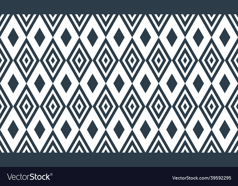 Rhomb seamless geometric pattern rhombus simple Vector Image