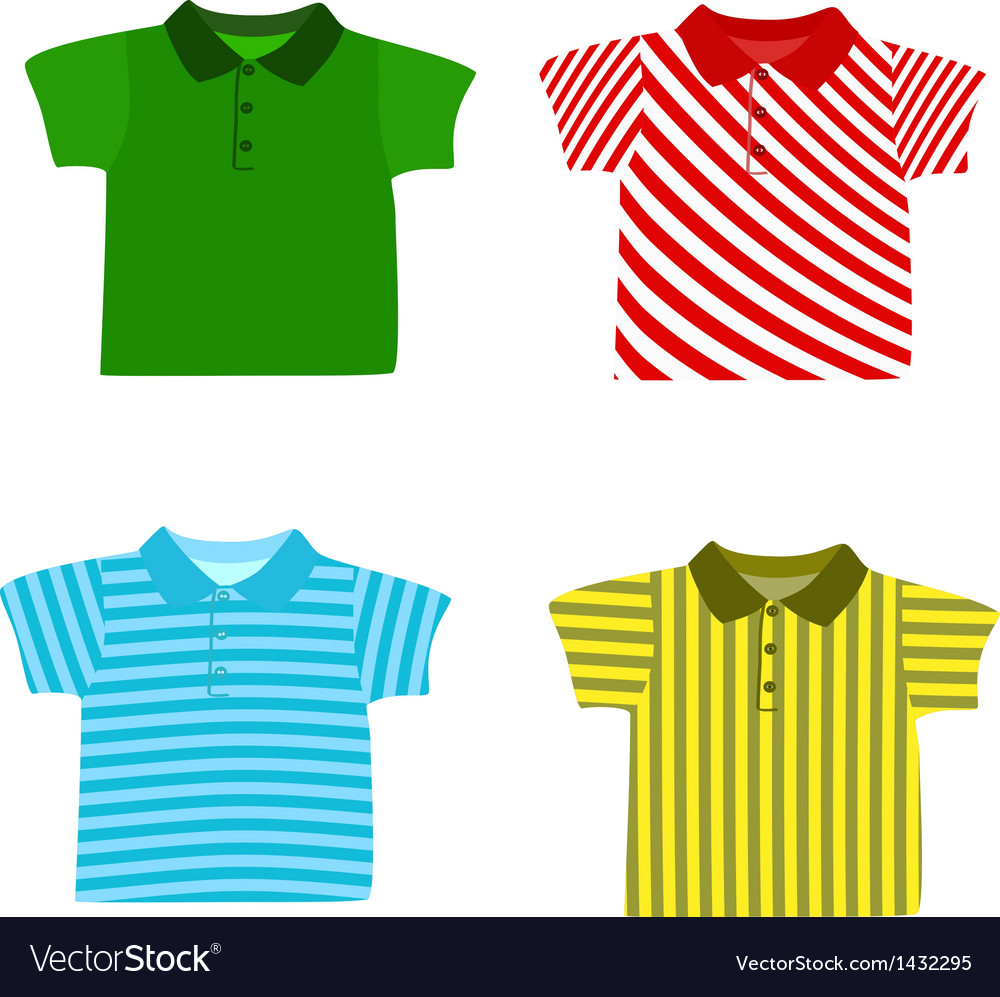 Set Of Boys Shirts Royalty Free Vector Image - Vectorstock