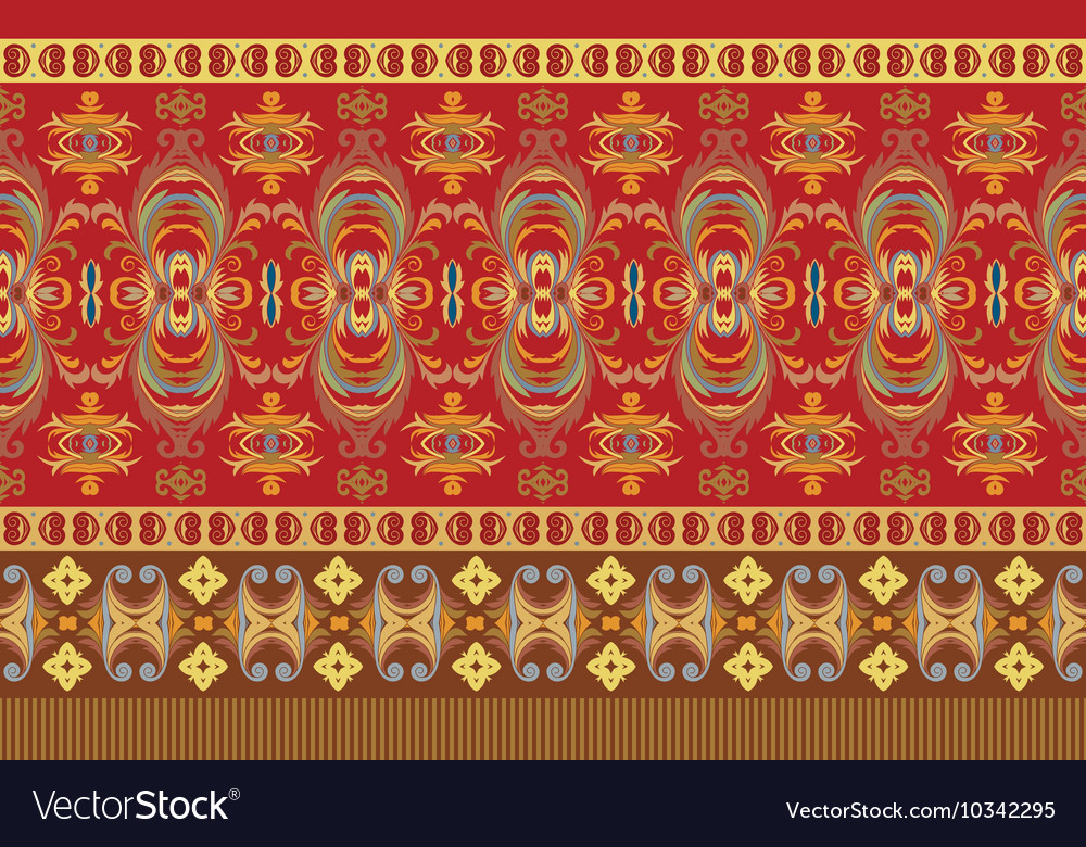 Striped seamless pattern floral wallpaper Vector Image